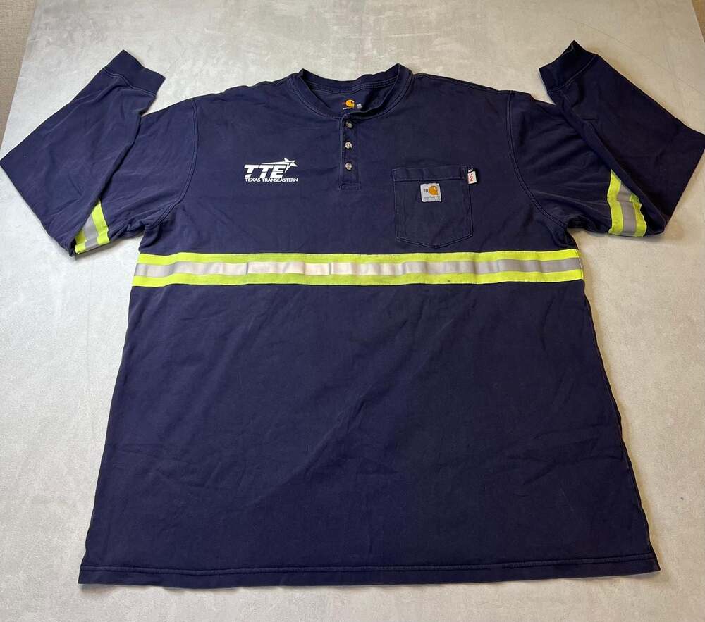 Carhartt FR Hi-Vis Force Reflective Henley Long Sleeve Shirt 2XL